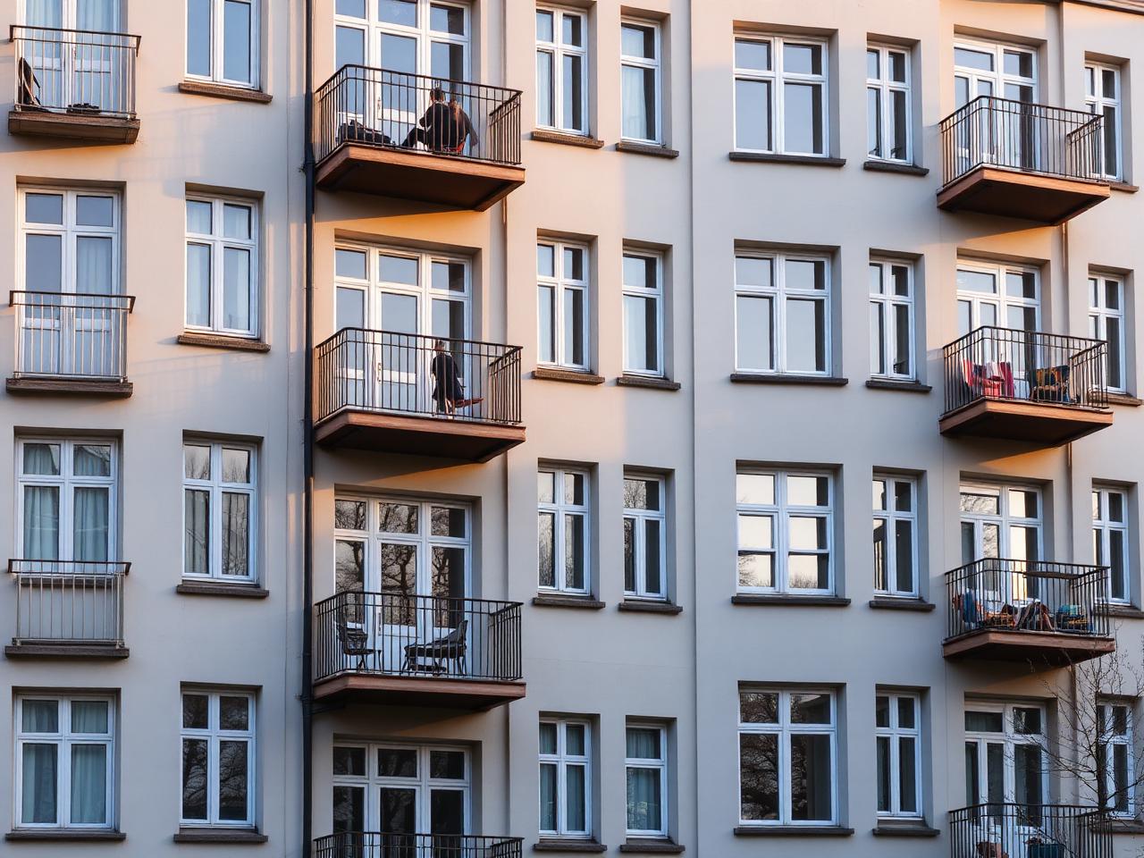 Typologiebild: Berliner Altbaufassade mit Balkonen